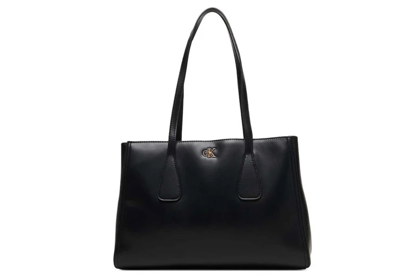 Calvin Klein Monogram Logo Business Γυναικεία Τσάντα Tote Μαύρη
