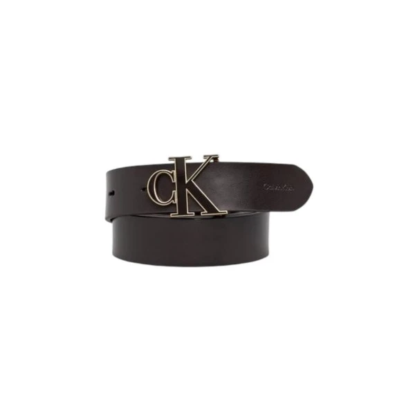Calvin Klein Full-Grain Leather Logo Buckle Ζώνη Casual (LV04F7073G R3H)