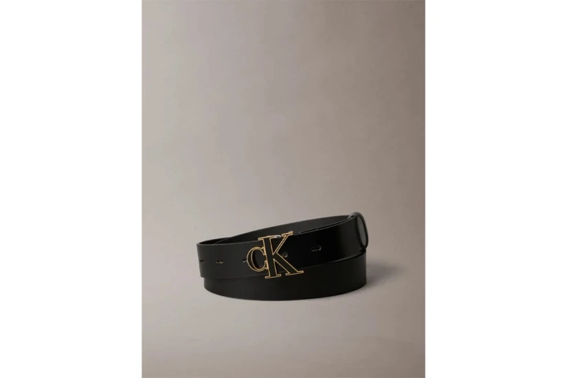 Calvin Klein Full-Grain Leather Logo Buckle Γυναικεία Casual Ζώνη