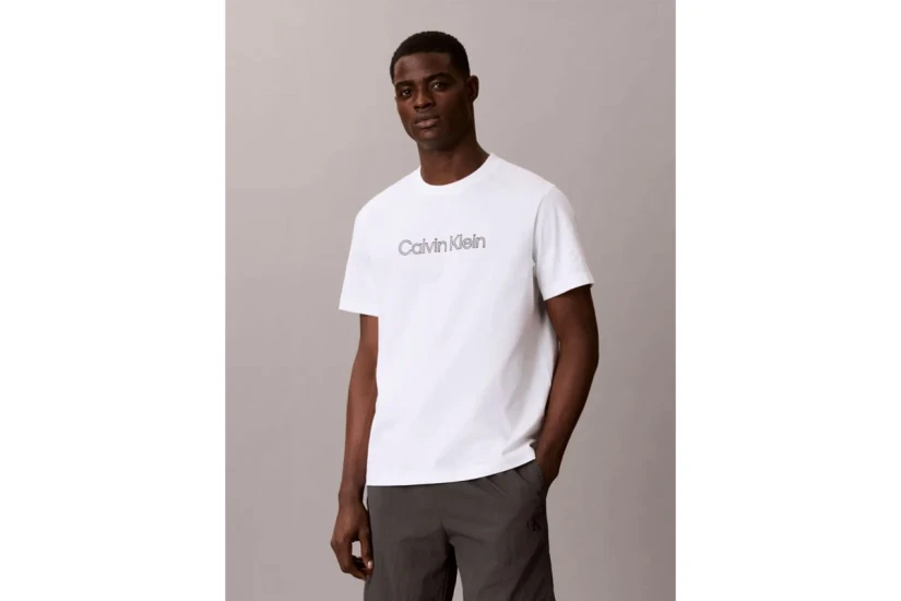 Calvin Klein Relaxed Logo Ανδρικό Κοντομάνικο T-Shirt Λευκό