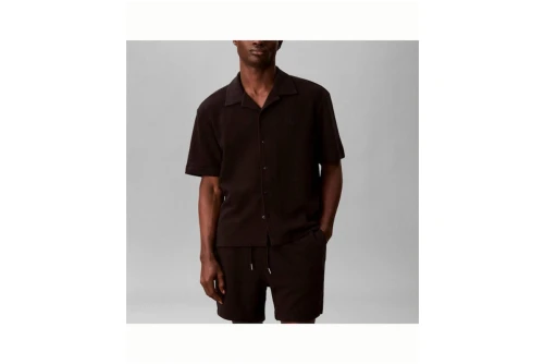 Calvin Klein Cotton Waffle Πουκάμισο Κοντομάνικο Ανδρικό (LV04RC247G UB1)