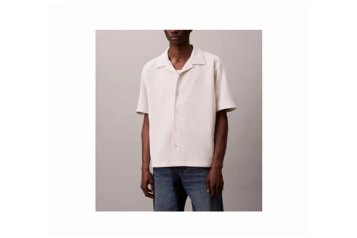 Calvin Klein Cotton Waffle Πουκάμισο Κοντομάνικο Ανδρικό (LV04RC247G YAS)