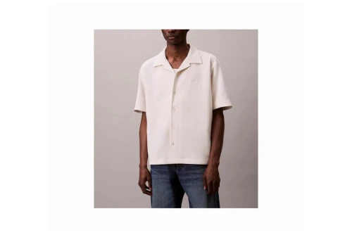 Calvin Klein Cotton Waffle Πουκάμισο Κοντομάνικο Ανδρικό (LV04RC247G YAS)