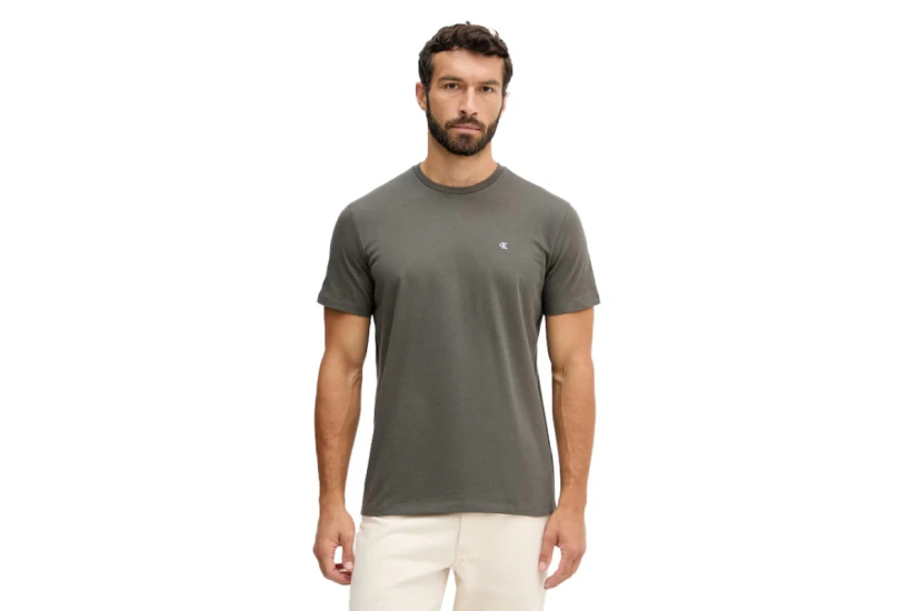 Calvin Klein Monogram Logo Ανδρικό Κοντομάνικο T-Shirt Ανθρακί