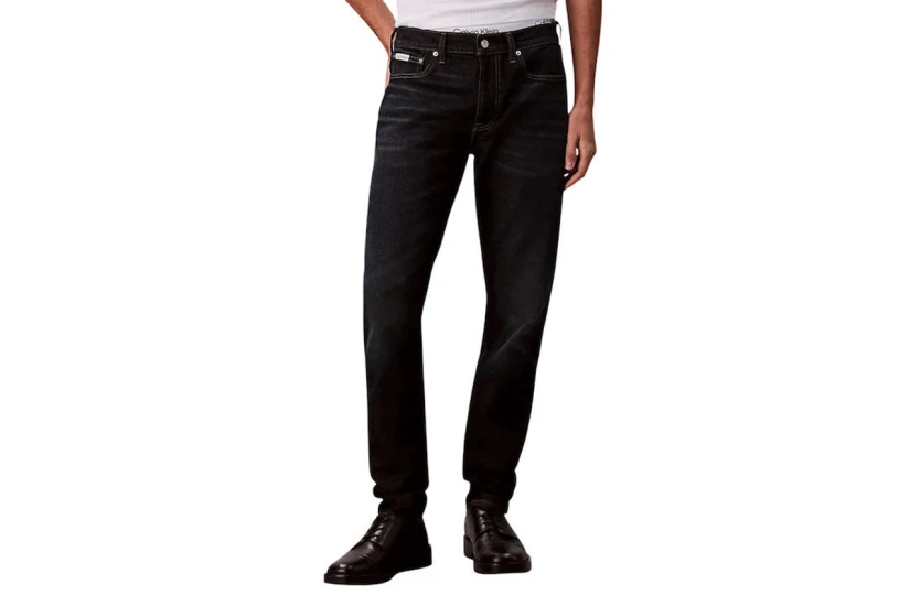 Calvin Klein Slim Tapered Ανδρικό Παντελόνι Τζιν Μπλε Σκούρο