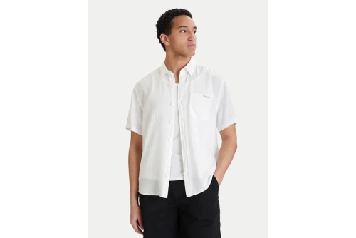 Calvin Klein Linen Classic Πουκάμισο Κοντομάνικο Ανδρικό (LV04RF120G YAA)