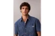 Calvin Klein Boxy Denim Ανδρικό Κοντομάνικο Πουκάμισο Μπλε