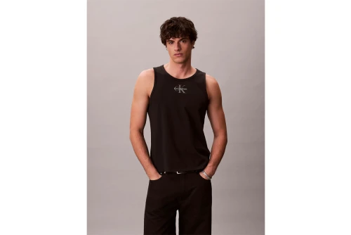 Calvin Klein Monogram Logo Μπλούζα Αμάνικη Ανδρική (LV04RF850G UB1)