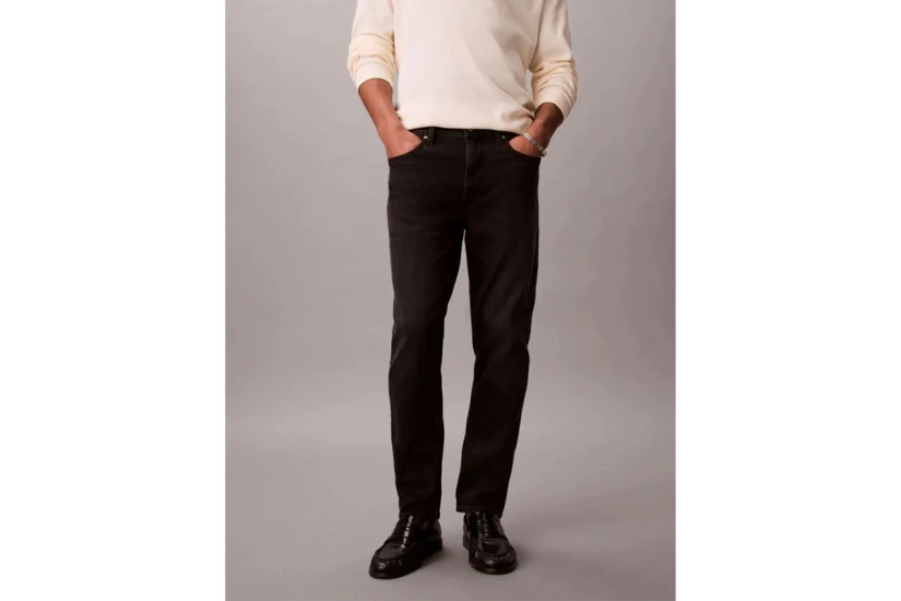 Calvin Klein Classic Tapered Ανδρικό Παντελόνι Τζιν Μαύρο
