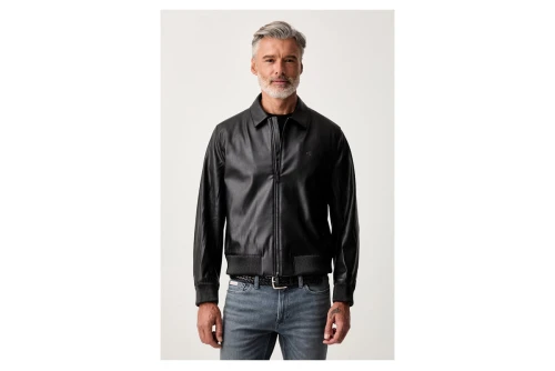 Calvin Klein Faux Leather Μπουφάν Bomber Δερματίνη Ανδρικό (LV04RG406G UB1)