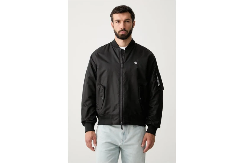 Calvin Klein Padded Nylon Ανδρικό Μπουφάν Bomber Μαύρο