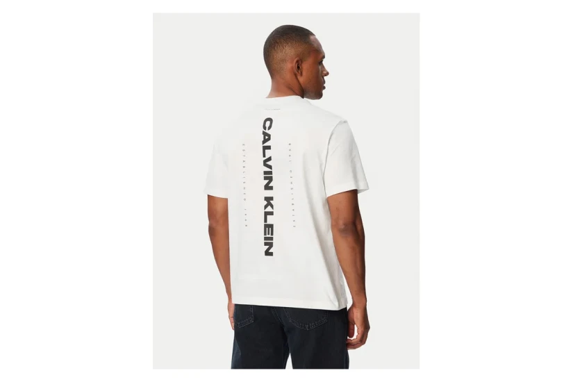 Calvin Klein Ανδρικό Κοντομάνικο T-Shirt Λευκό, Μαύρο