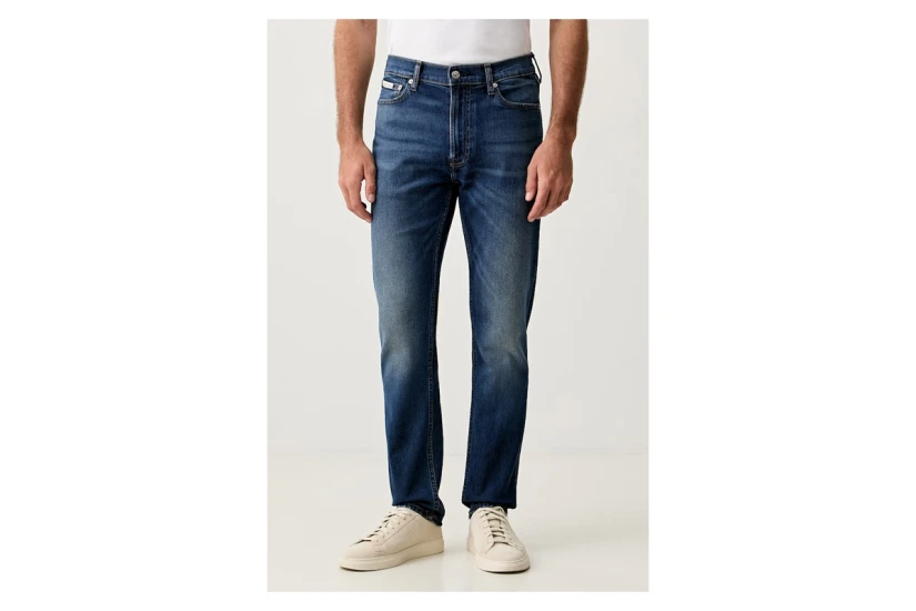 Calvin Klein Classic Taper Ανδρικό Παντελόνι Τζιν Μπλε