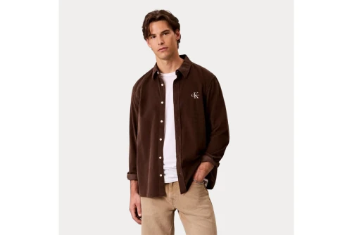 Calvin Klein Cotton Corduroy Πουκάμισο Μακρυμάνικο Ανδρικό (LV04RH114G WFM)