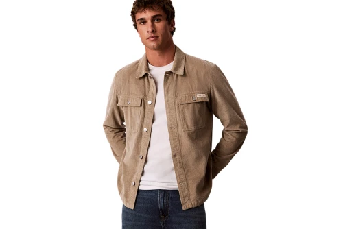 Calvin Klein Relaxed Corduroy Πουκάμισο Μακρυμάνικο Ανδρικό (LV04RH115G HMT)