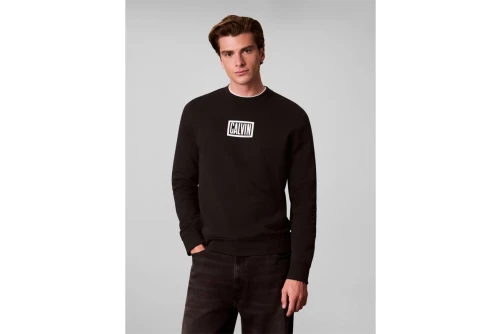 Calvin Klein Cotton Terry Logo Μπλούζα Με Λαιμόκοψη Ανδρική (LV04RH248G UB1)