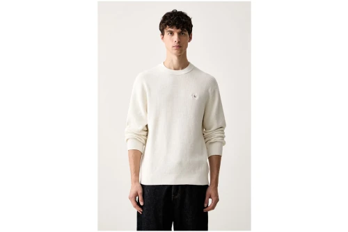 Calvin Klein Classic Cotton Waffle Knit Πουλόβερ Ανδρικό (LV04RH326G YAS)