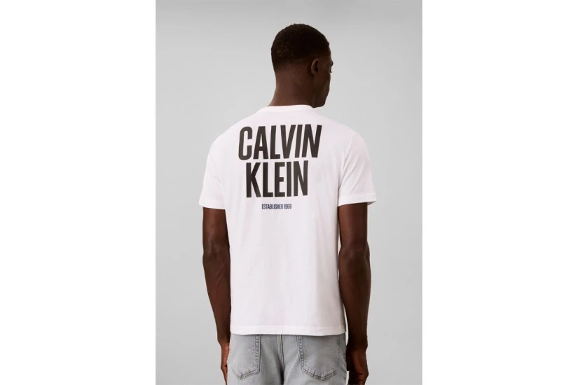 Calvin Klein Logo Graphic Ανδρικό Κοντομάνικο T-Shirt Λευκό