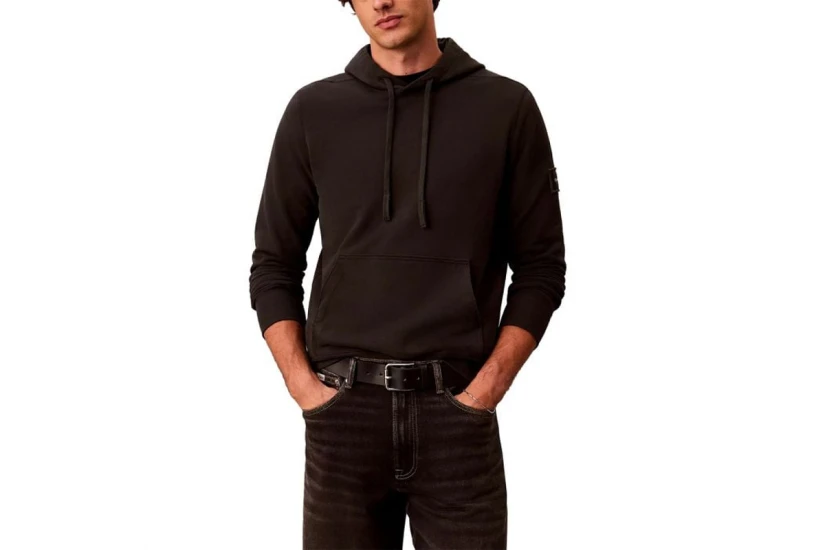 Calvin Klein Cotton Terry Badge Hoodie Ανδρικό (LV04RJ201G 8MN)