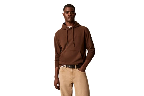 Calvin Klein Cotton Terry Badge Hoodie Ανδρικό (LV04RJ201G WFM)