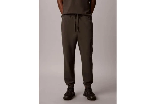Calvin Klein Cotton Terry Cargo Παντελόνι Φόρμας Ανδρικό (LV04RJ204G 8MN)