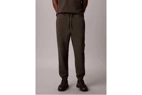 Calvin Klein Cotton Terry Cargo Παντελόνι Φόρμας Ανδρικό (LV04RJ204G 8MN)