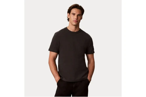 Calvin Klein Monologo Patch Classic Waffle Knit T-Shirt Ανδρικό (LV04RJ208G 8MN)
