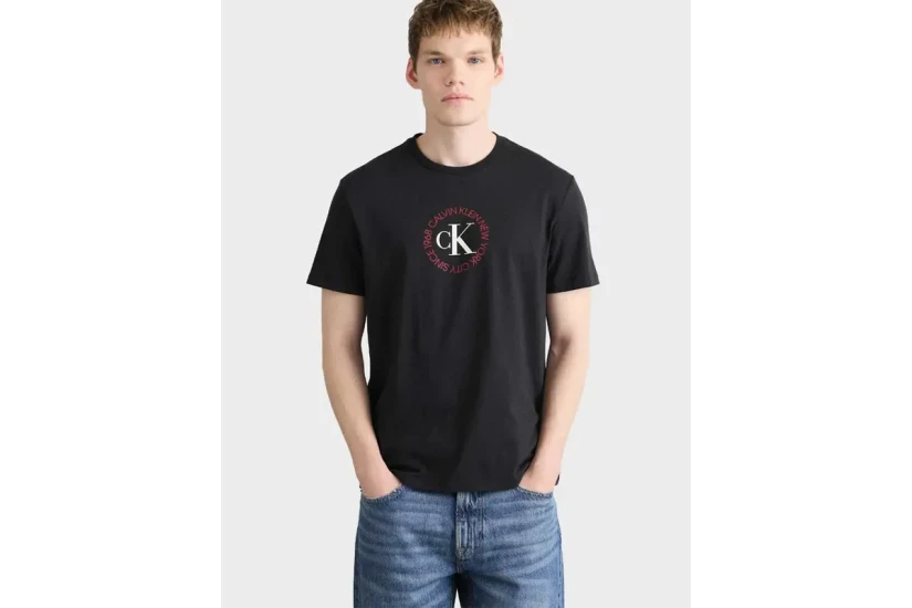 Calvin Klein Word Circle Graphic Ανδρικό Κοντομάνικο T-Shirt Μαύρο