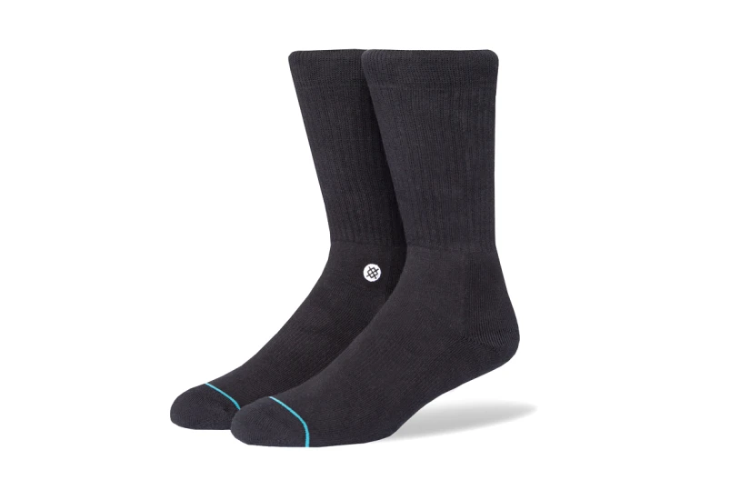 Stance Icon Unisex Κάλτσες μέχρι τη Γάμπα Μαύρες