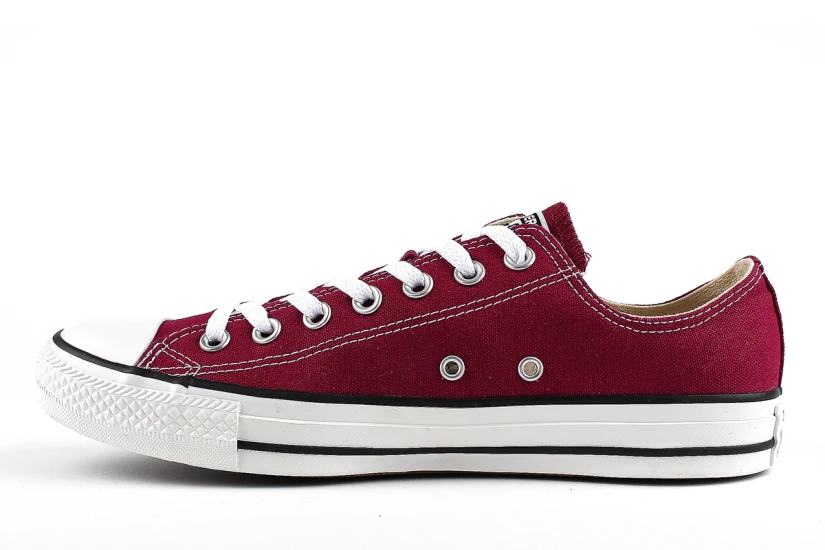 Converse Chuck Taylor All Star Classic Sneakers Μπορντό, Λευκά