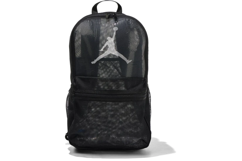 Jordan Mesh Logo Backpack Μαύρο, Λευκό
