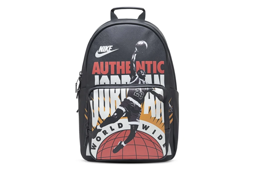 Jordan Borough Authentic Backpack Μαύρο, Λευκό, Κόκκινο, Πορτοκαλί 14L