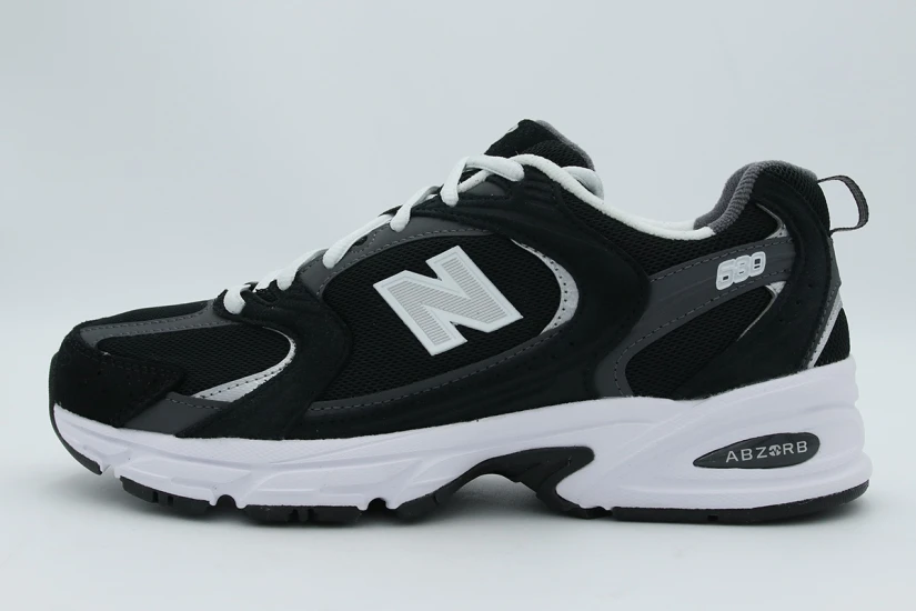 New Balance 530 Unisex Sneakers Μαύρα, Γκρι Σκούρο, Λευκά