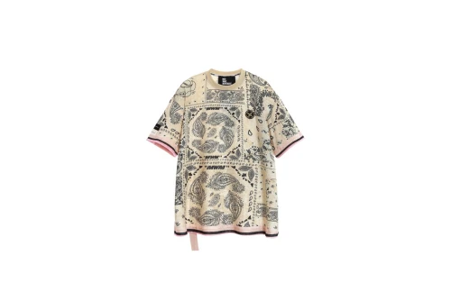 Mwm Oversized Silk Bandana T-Shirt (MW092020394 ECRU)