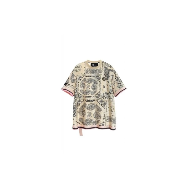 Mwm Oversized Silk Bandana T-Shirt (MW092020394 ECRU)