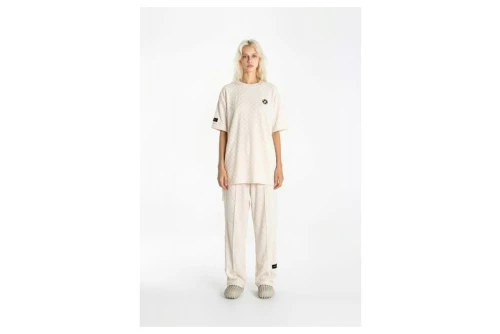 Mwm Square Pattem Soft Fabric T-Shirt (MW092020402 ECRU)