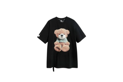 Mwm Teddy Print T-Shirt (MW093020822 BLACK)