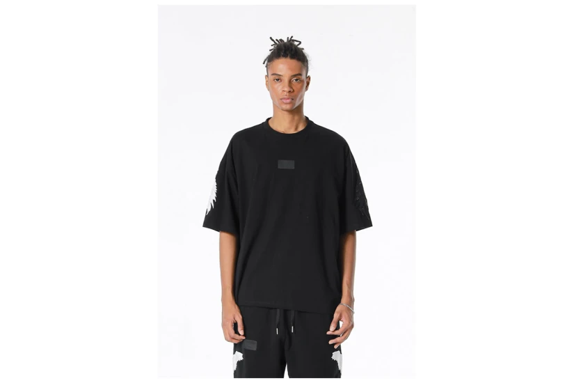 Mwm Wings Embroidered Mini T-Shirt (MW093020852 BLACK)