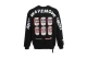 MWM Design Unisex Μακρυμάνικη Μπλούζα με Λαιμόκοψη Μαύρη