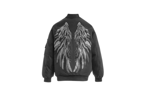 Mwm Wings Strass Oversize Μπουφάν Bomber (MW094070842 BLACK)