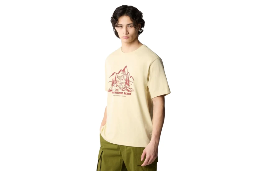 The North Face Nature Ανδρικό Κοντομάνικο T-Shirt Μπεζ, Μπορντό