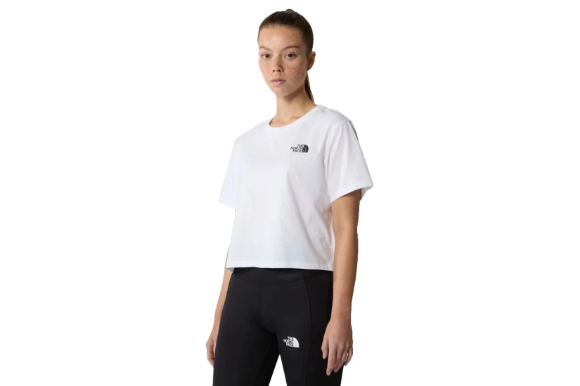 The North Face Cropped Γυναικείο Κοντομάνικο T-Shirt Λευκό