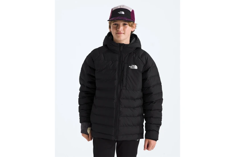 The North Face Reversible Perrito Αναστρέψιμο Παιδικό Μπουφάν Puffer με Κουκούλα Μαύρο