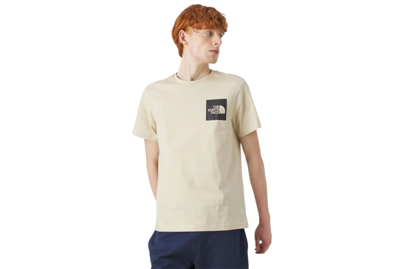 The North Face Fine Ανδρικό Κοντομάνικο T-Shirt Εκρού