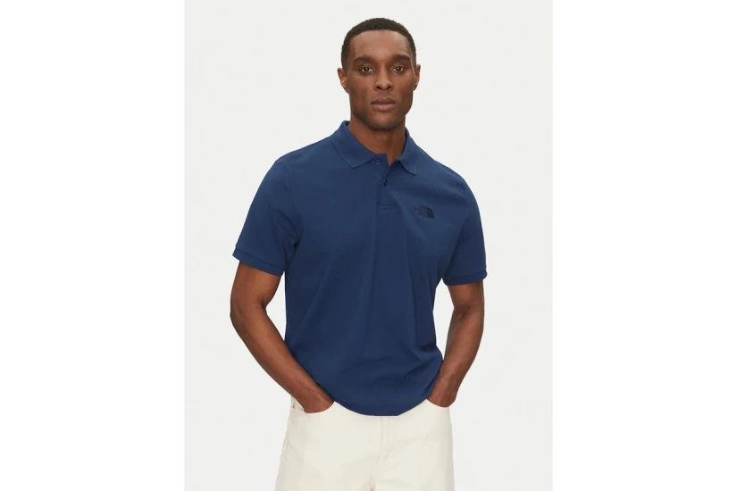 The North Face Essential Κοντομάνικη Μπλούζα Polo Μπλε Σκούρο