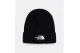 The North Face Logo Box Cuffed Recycled Χειμερινό Σκουφάκι Μαύρο