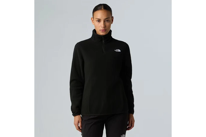 The North Face Glacier Fleece Γυναικεία Μπλούζα με Φερμουάρ Μαύρη