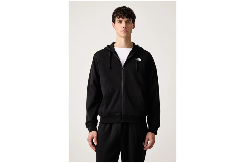 The North Face Evolution Simple Dome Ανδρική Βαμβακερή Ζακέτα με Κουκούλα Μαύρη