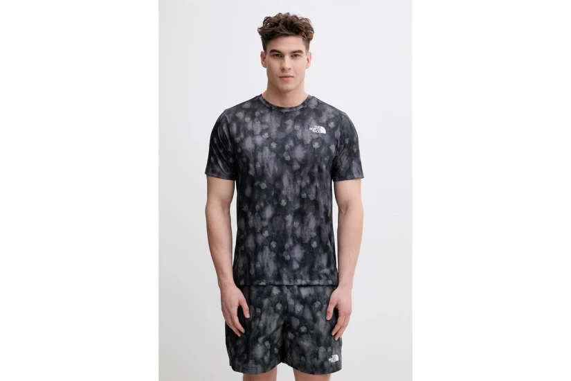 The North Face 24-7 Print Ανδρικό Κοντομάνικο T-Shirt Ανθρακί, Γκρι Σκούρο
