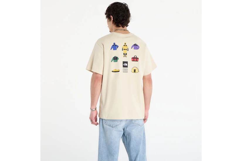The North Face Icon Celebration Regular Graphic Ανδρικό Κοντομάνικο T-Shirt Μπεζ